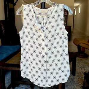 Black & white blouse